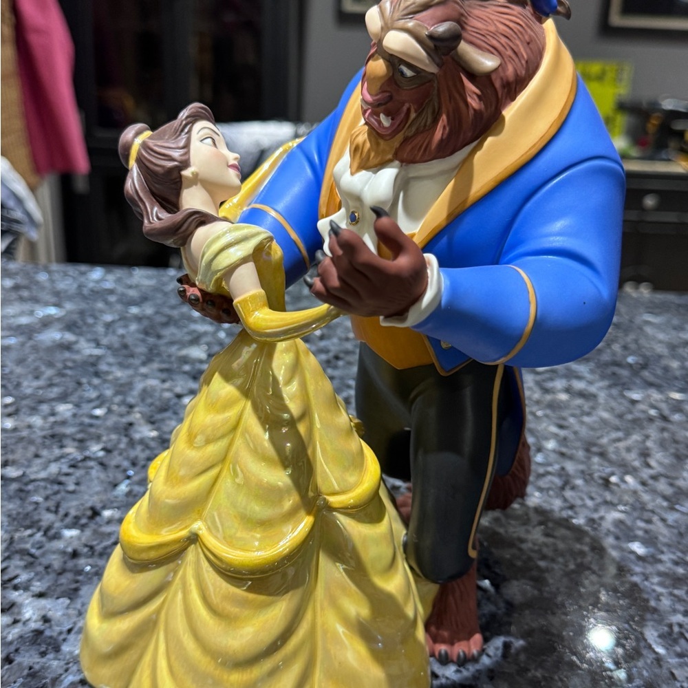 ✨Vintage WDCC Beauty Beast Dance Figurine Disney Magic in Hand-Painted Porcelain